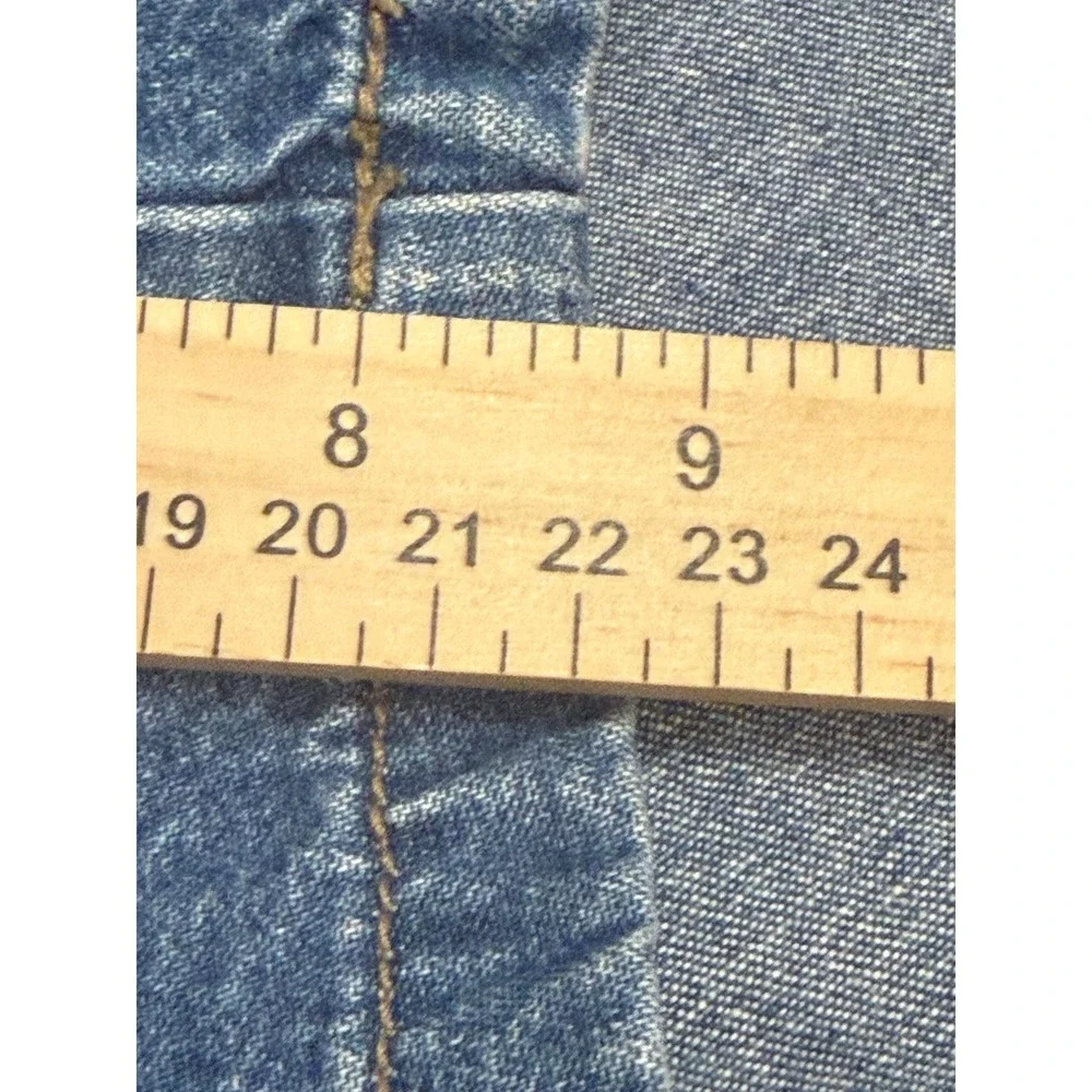 Unionbay Mens XL Vintage Denim Cargo Shorts Elastic Waist Blue Cotton Relaxed